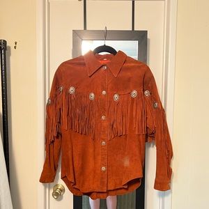 Leather Fringe Jacket